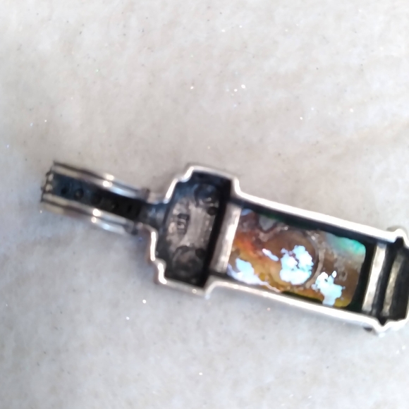 .925 Sterling silver Abalone pendant - Picture 2 of 4